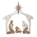 55 in. Crystal Splendor Prelit Nativity Set, Plug-In - outdoor-decor